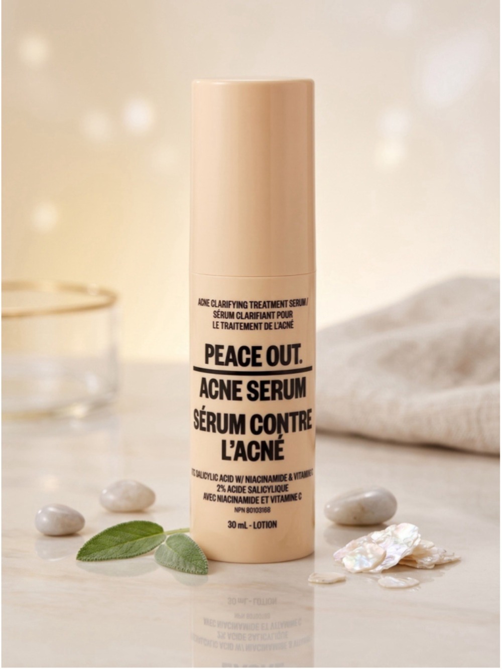 Peace Out Acne Serum 2% Salicylic Acid w/ Niacinamide + Vitamin C 1 fl oz